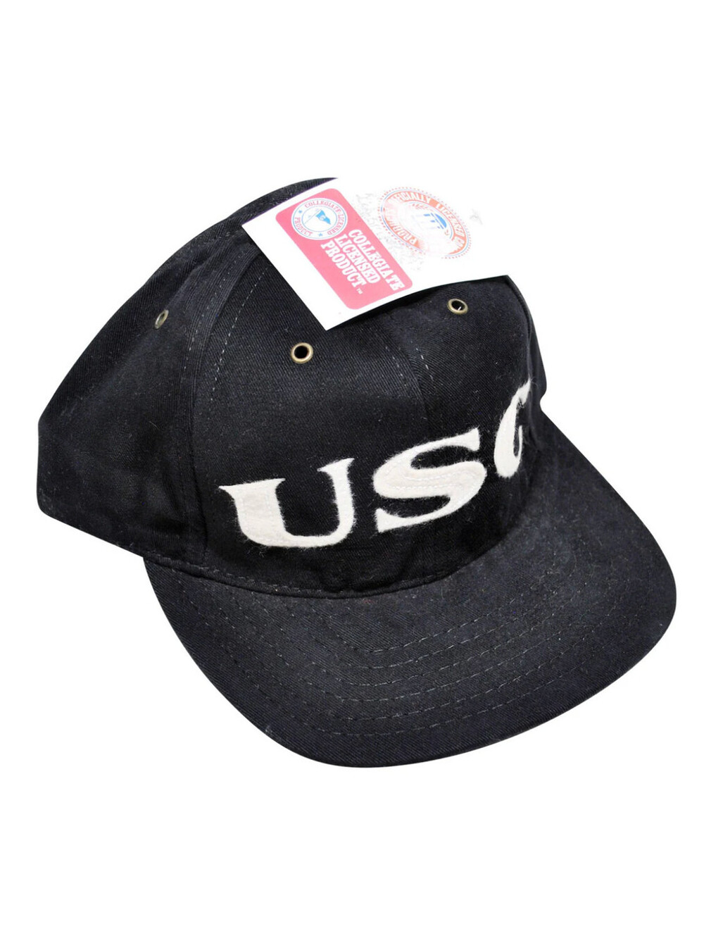 Vintage South Carolina Gamecocks Soft Bill NCAA Football Black 90s Strap Hat New